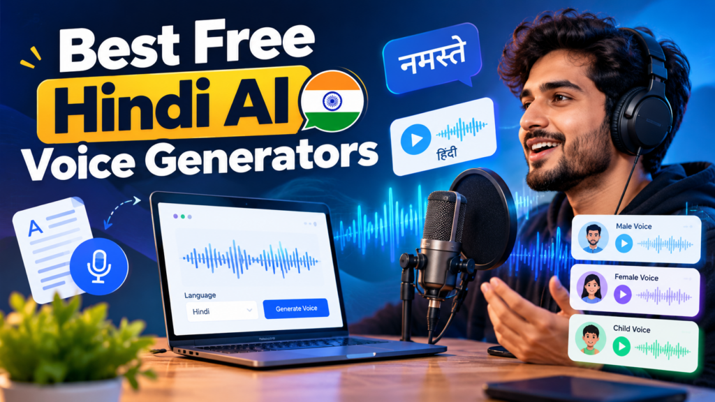 Top 10 Best Free Hindi AI Voice Generators 2026 - Professional AI Voice Generation Tools