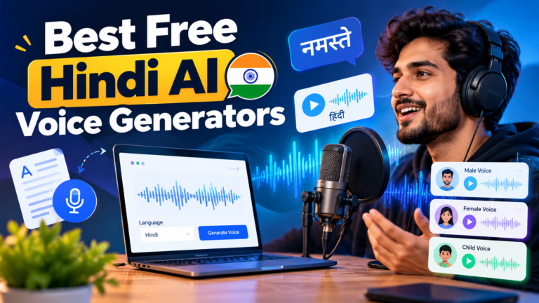 Top 10 Best Free Hindi AI Voice Generators 2026 - Professional AI Voice Generation Tools